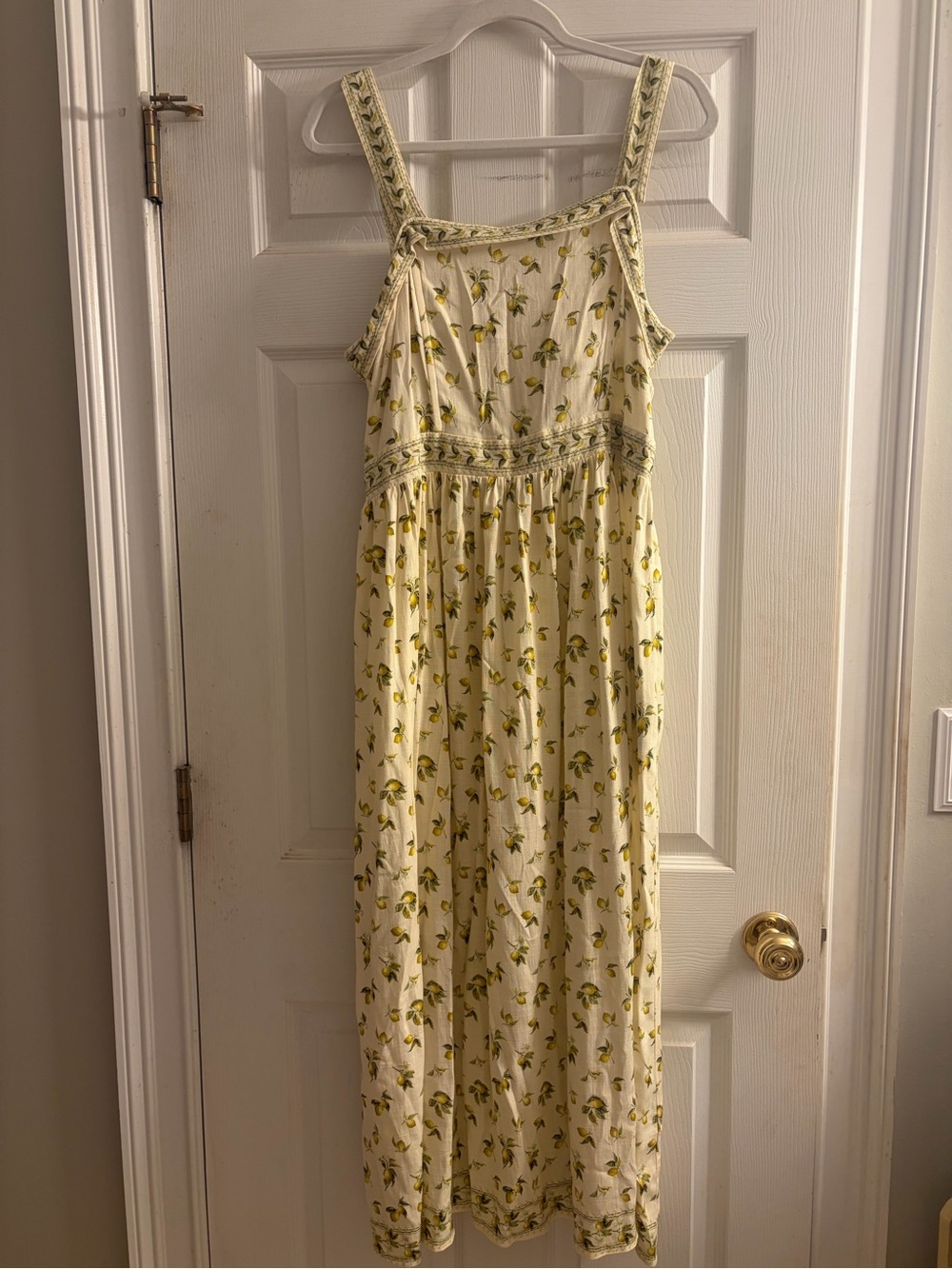 Yellow Lemon Floral Maxi Dress
